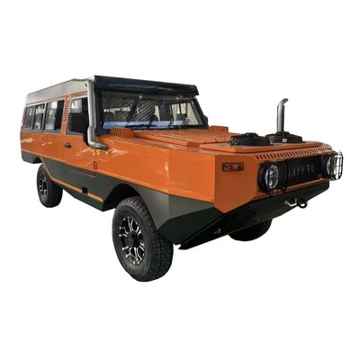 High power and large horsepower amphibious vehicle with strong obstacle-crossing ability during driving