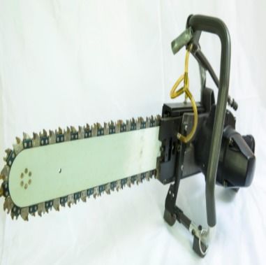 Pneumatic diamond chain saw (mine-use pneumatic chain saw)
