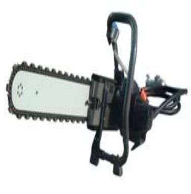 Pneumatic diamond chain saw (mine-use pneumatic chain saw)