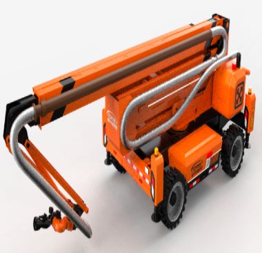 Aerial spray fire extinguishing robot