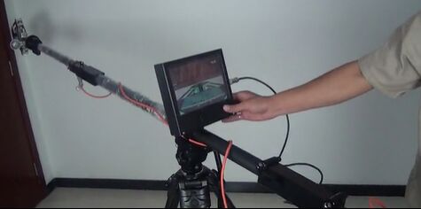 EOD Telescopic Manipulator with 4.5m Mechanical Arm Length 360° Rotating Electric Control and Infrared Night-Vision Camera for Bomb Disposal