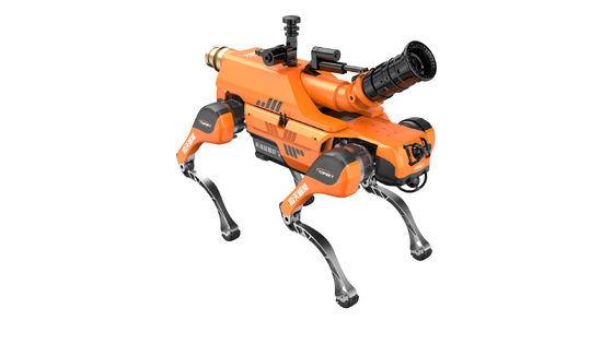 multifunctionele IP67-beschermingsniveau vierbenige intelligente robot hond voor brandbestrijding