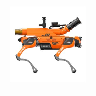 Brandbestrijdende viervoetige robothond voor politie en leger