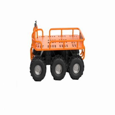 Unmanned off-road platform 6X6 differential wheeled robot chassis with 500kg maximum load capacity 35° climbing angle and 13km/h speed