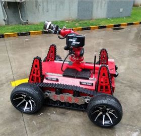 Brandbestrijdingsrobot toegepaste gelijkstroom motor met het grote type van capaciteitsbatterij, modulair verdeeld controleontwerp