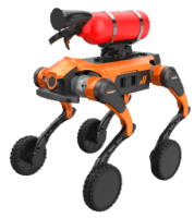 Quadruped Inert Gas Brandblusrobot Hond Kan Snel Aanpassen aan Verkenning, Inspectie, Beveiliging en Noodsituaties